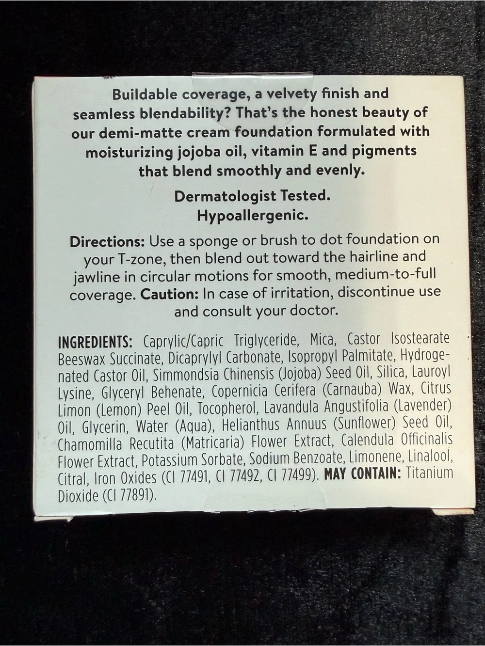 The Honest Company Everything Cream Foundation in shade: Walnut